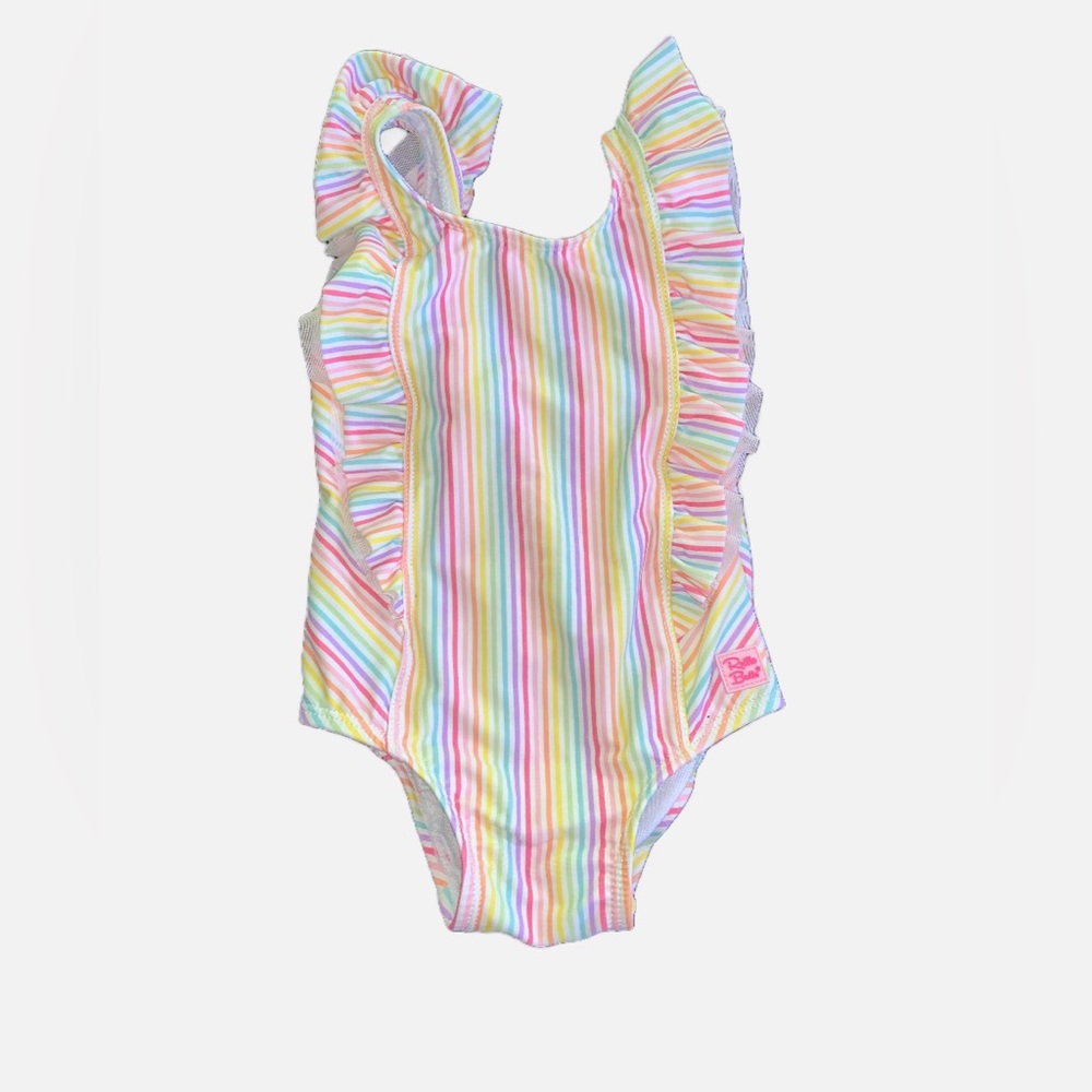 Rainbow Ruffle One Piece Bathing-suite
